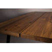 Mesa de comedor de acero y madera