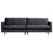 RODEO - Charcoal velvet sofa