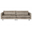 RODEO - 4-Sitzer-Sofa aus Leder, grau