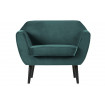 ROCCO - Sessel aus blaugrünem Samt