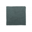 ROCCO - Sillón de tela de terciopelo verde azulado