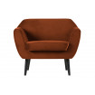 ROCCO - Rust velvet armchair
