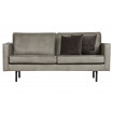RODEO - 2-Sitzer-Sofa aus grauem Leder B190 in Lage