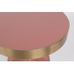 GLAM - Table d'appoint ronde rose zoom