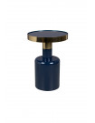 GLAM - Table d'appoint ronde bleu
