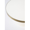 GLAM - Table basse ronde blanche D60 zoom