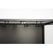 ROBERT - Mueble bar cristalero de hierro negro