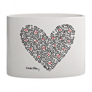 Heart vase by Keith Haring