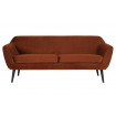 ROCCO - Rust velvet sofa