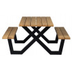 Mesa de picnic de madera de diseño