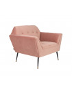 KATE - Pink Velvet lounge chair