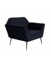 KATE - Blue Velvet lounge chair