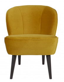 SARA - Sessel aus ockerfarbenem Samt