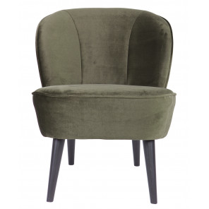 SARA - Green velvet armchair