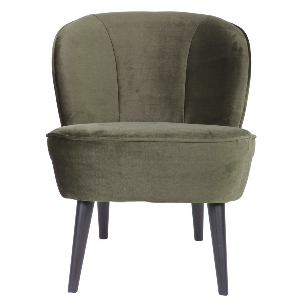 SARA - Green velvet armchair