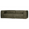 BEAN - Army green eco leather 3 Seater Sofa
