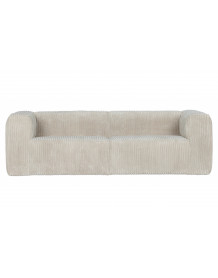 BEAN - Grey ribcord 3 Seater Sofa