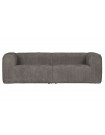 BEAN - Grey ribcord 3 Seater Sofa