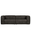 BEAN - 4-Sitzer-Sofa aus Eco-Leder L246, schwarz