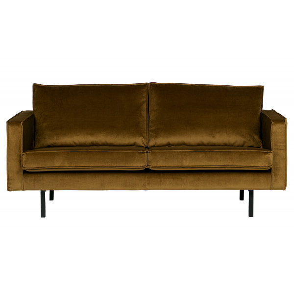 RODEO - 2-Sitzer-Sofa aus honiggelbem Velours B 190