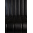 STITCHED - Retro armchair in black imitation leather