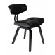 BLACKWOOD BLACK - Stuhl in Lederoptik, schwarz