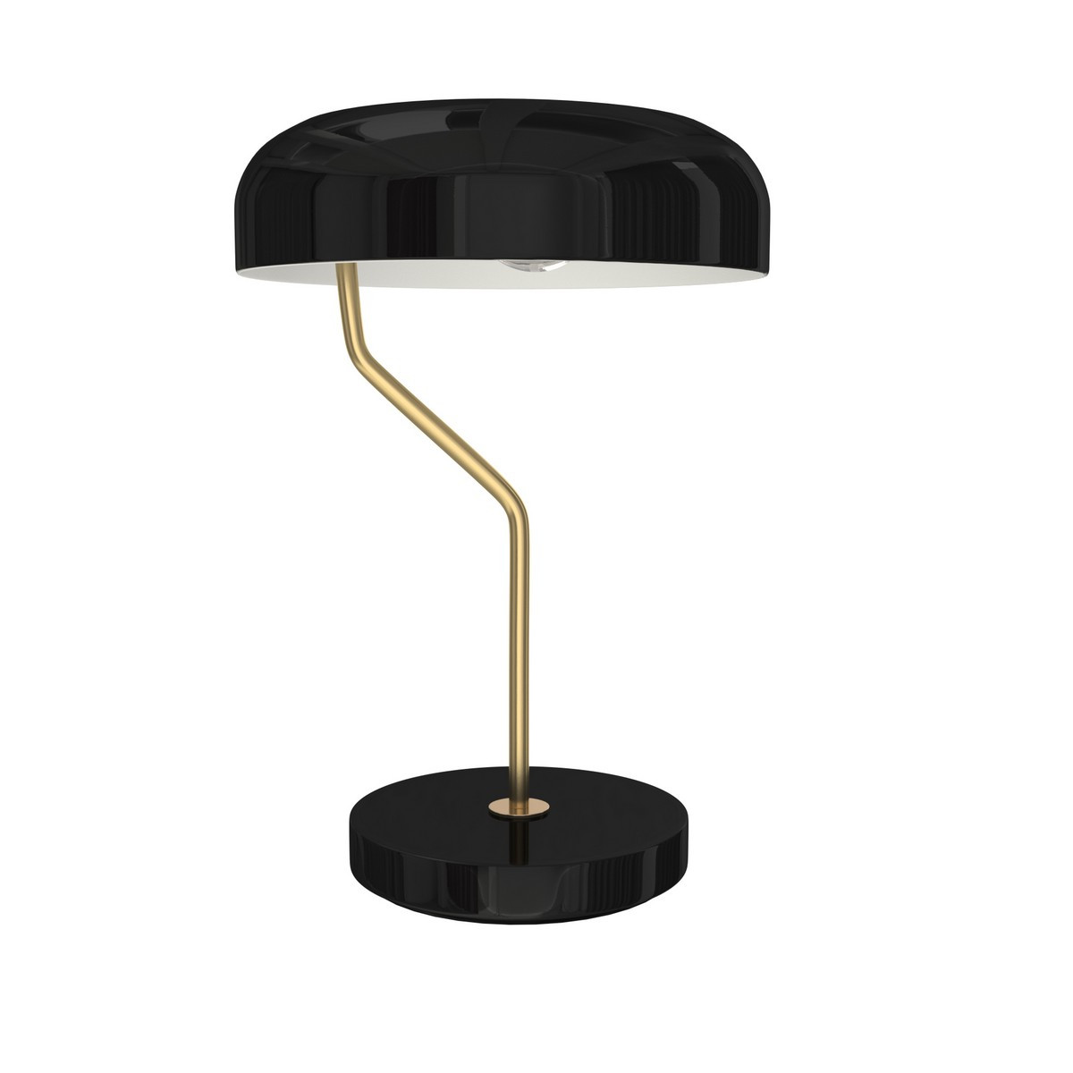 Lampe à poser champignon Métal noir haute - 35x52 cm - Hubsch 