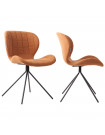 OMG - 2 Designer-Stühle aus Stoff, camel