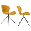 OMG - 2 sedie di design in pelle gialla