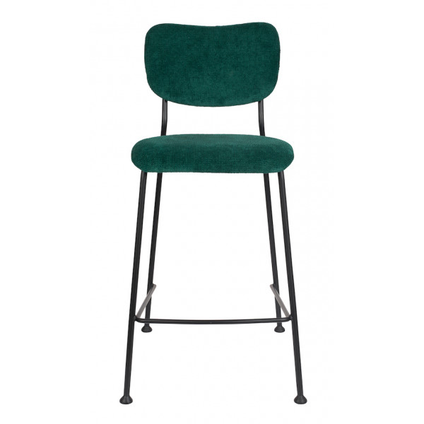 BENSON - Retro velvet counter stool