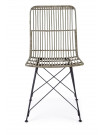 KUBU - Grey rattan dining chair