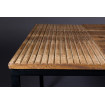 RANDI - Wood and iron coffee table L 110