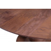 BAROC - Runder Esstisch aus Holz mit Walnuss-Finish D120