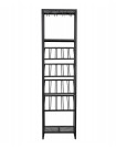 CANTOR - Mueble bar de metal negro H 180