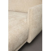 HARPER - Canapé d'angle droit 3 places en tissu beige