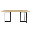 CLASS - Table de repas en bois clair et acier noir L180