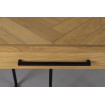 CLASS - Console et table bois clair et acier noir L120