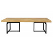 CLASS - Tavolino in legno chiaro e acciaio nero L120