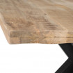 SYDNEY - Table carree en bois massif L 130