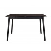 GLIMPS - Ausziehbarer Tisch S aus schwarzem Holz