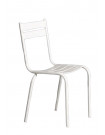 PRITY - Stuhl aus lackiertem Metall, weiß