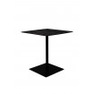 BRAZA - Quadratischer Tisch aus Stahl und schwarzem Kiefernholzfurnier L 70