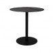 BRAZA - Tavolo rotondo in acciaio e legno nero D 75