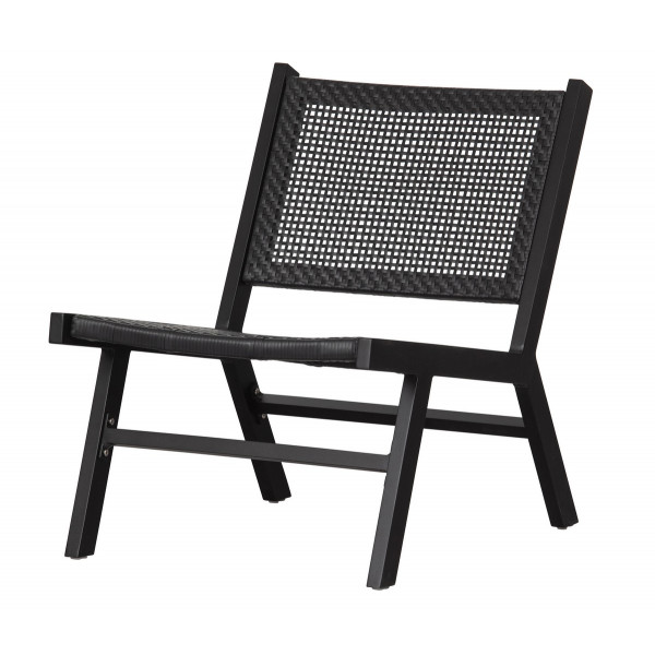 PUK - Sessel aus schwarzem Aluminium