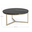 BUBBLE - 2 black marble coffee tables