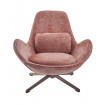 SPACE - Drehbarer Sessel aus rosa Samt