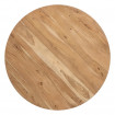 MISSOURI - Mesa de comedor redonda de madera de acacia D120
