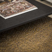 METALLICA - Table basse modulable en acier noir et bronze