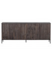 GRAVURE - Brown ash wood sideboard L 200
