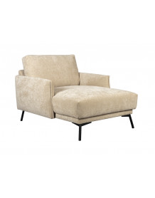HARPER - Lounge-Sessel aus beigem Stoff